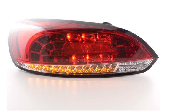 FK Paar LED-Lichtleiste RÜCKLEUCHTEN Lichtleiste DRL VW Scirocco 3 MK3 13 08+ rot klar