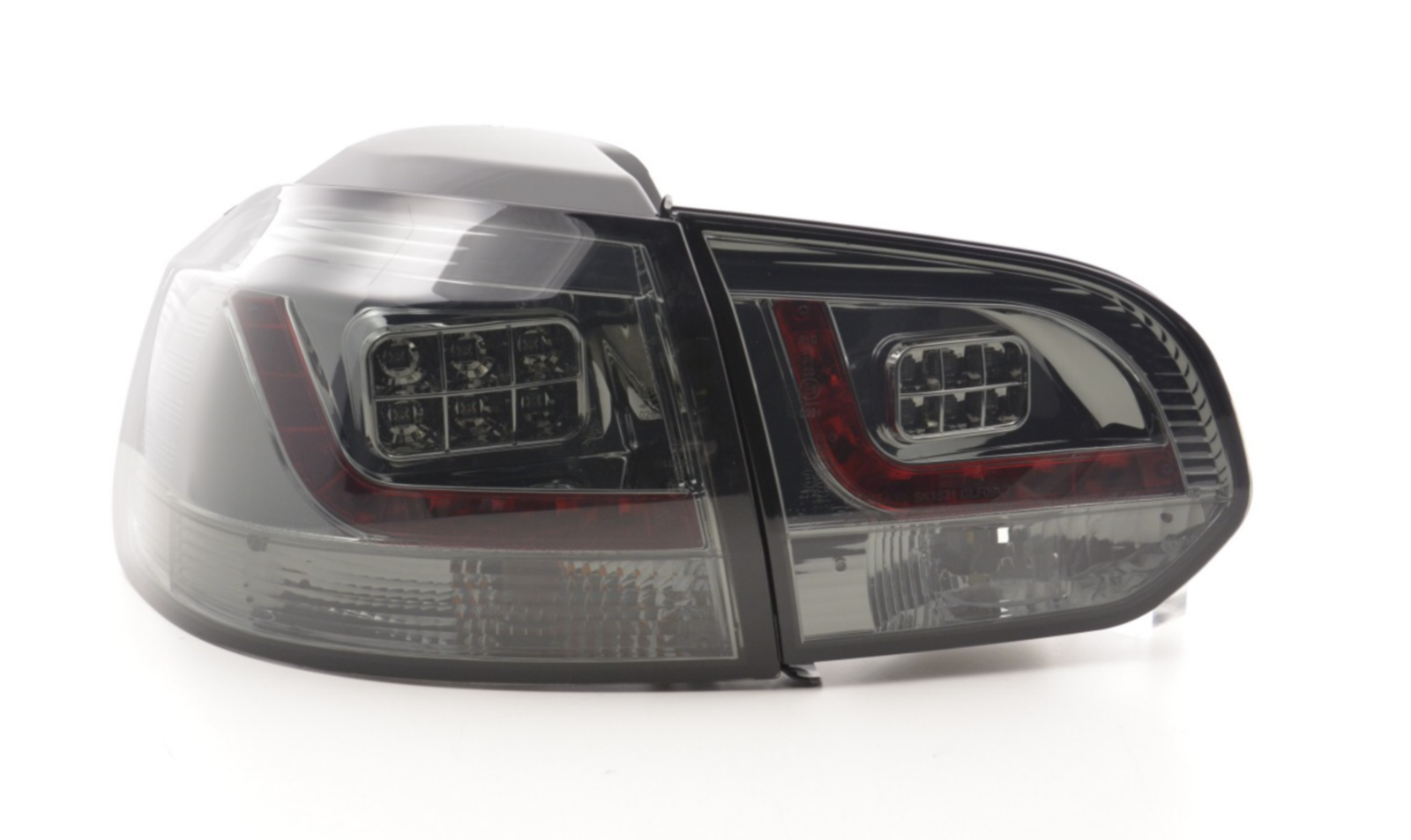 FK Set VW GOLF MK6 6 08-12 1K LED REAR LIGHTS Lightbar BLACK SMOKE RHD - LJ Automotive
