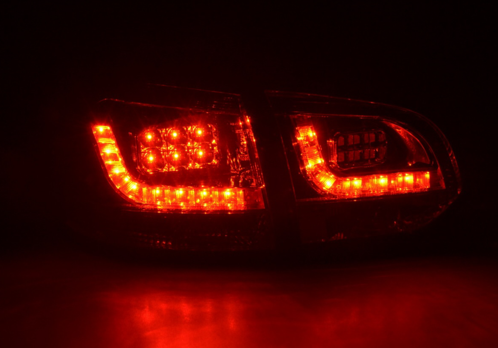 FK Set VW GOLF MK6 6 08-12 1K LED REAR LIGHTS Lightbar BLACK SMOKE RHD - LJ Automotive