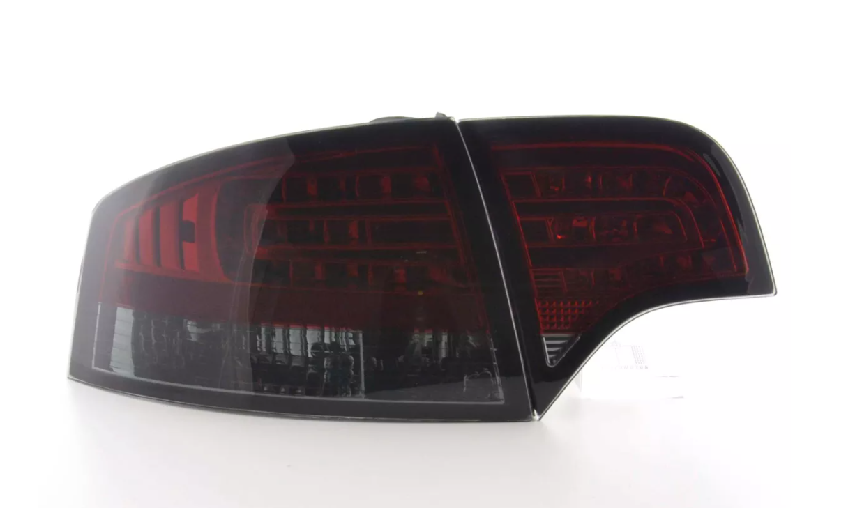FK Audi A4 B7 8E 04-07 LED REAR Lights DRL Lightbar TAIL LIGHTS Black LHD - LJ Automotive