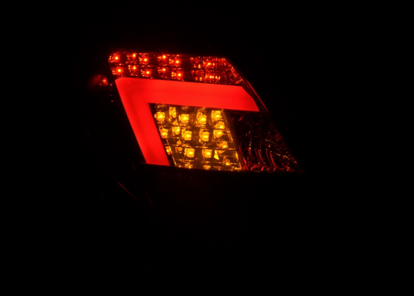 FK Set Rear Lights LED Lightbar Opel Corsa D 5-door 06-10 red / black smoke LHD - LJ Automotive