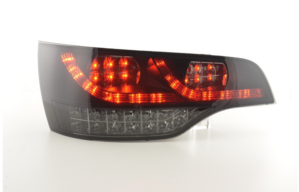 Set FK Audi Q7 4L 05-09 black smoke LED Lightbar DRL REAR TAIL BACK LIGHTS LHD - LJ Automotive