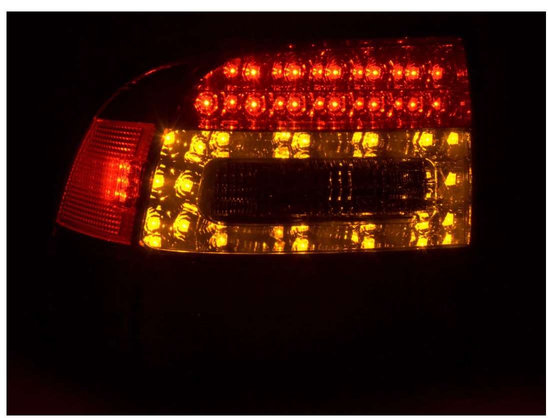 FK Paar LED DRL RÜCKLEUCHTEN Porsche Cayenne 955 02-06 rot rauchschwarz 9PA LHD