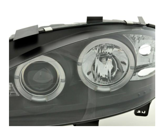 FK Set LED DRL Projector Angel Eye Headlights Renault Megane 1 MK1 3/5dr 99+ LHD