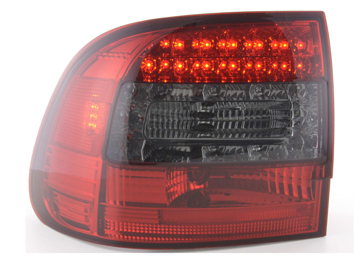FK Paar LED DRL RÜCKLEUCHTEN Porsche Cayenne 955 02-06 rot rauchschwarz 9PA LHD