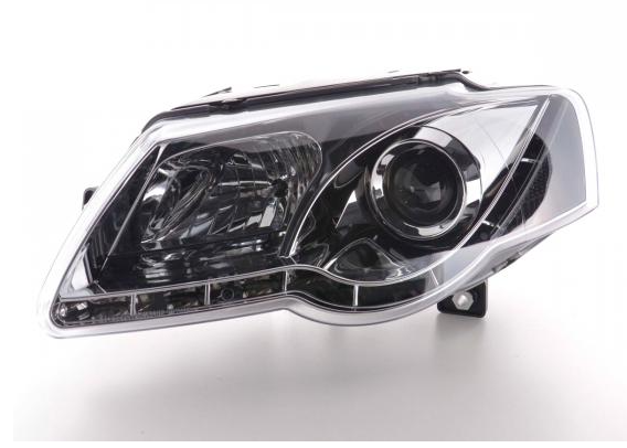 FK Set LED DRL Halo Eye Headlights VW Passat B6 3C 05+ chrome
