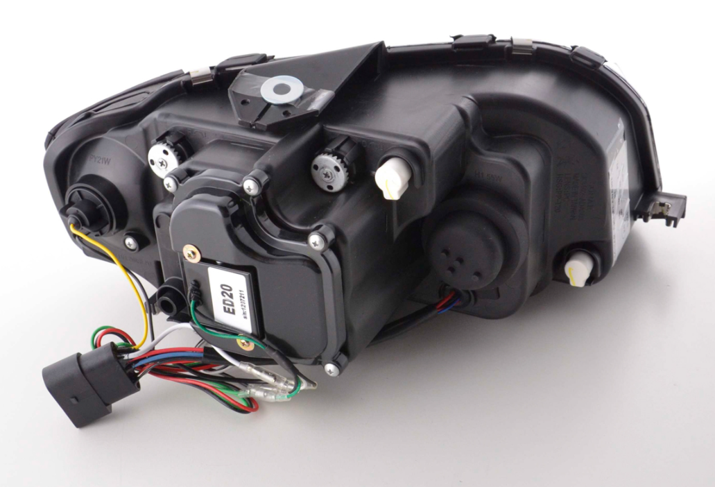FK Set LED DRL Headlights Halo Projector Audi A3 type 8P 8PA 03-08 BLACK S3