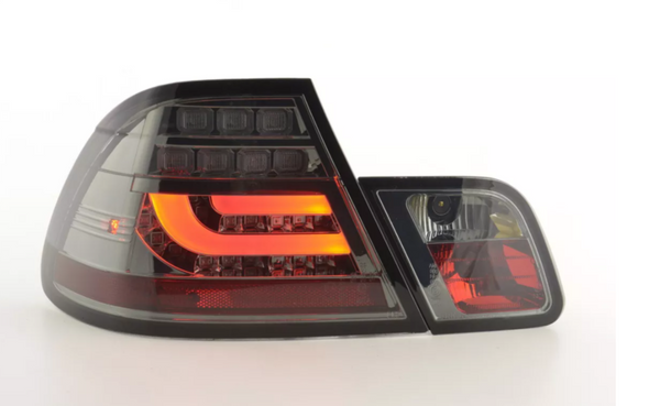 FK Pair LED REAR LIGHTS Lightbar DRL BMW 3-series E46 Coupe 03-07 black LHD M3