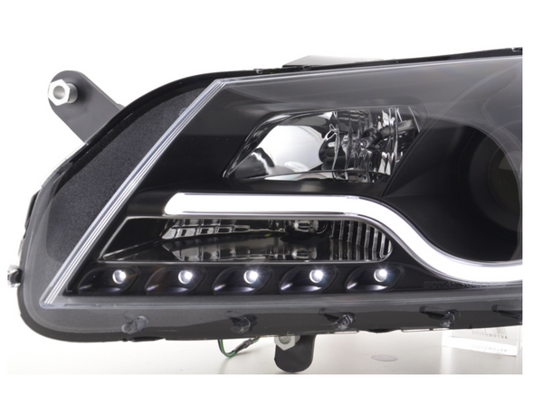 FK Set LED DRL Halo Eye Scheinwerfer VW Passat B7 3C 10- schwarz LHD