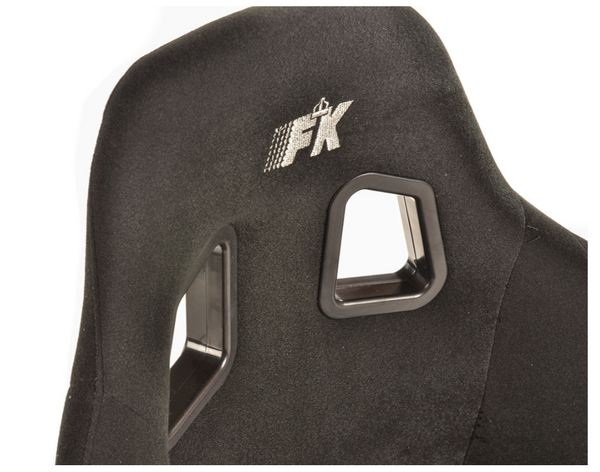 FK Universal Full Bucket Sports Seats Black - Fixed Back Track Drift Rally Style