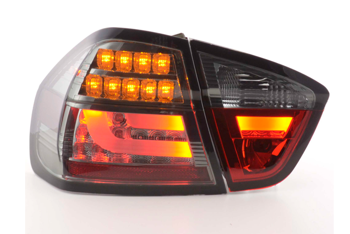 FK Pair LED REAR LIGHTS BMW E90 E91 3 SERIES 05-08 black smoke LHD 320 330 335