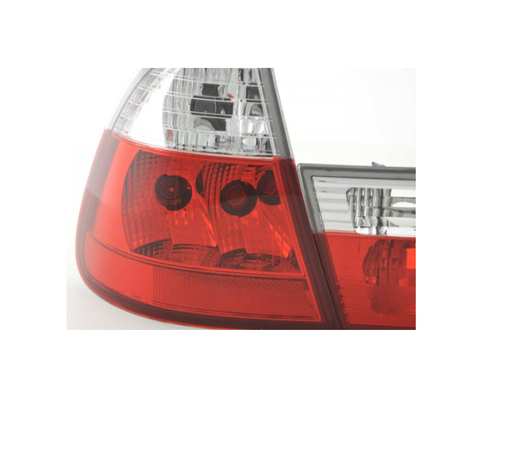FK Pair LED Light Bar REAR LIGHTS BMW 3-series E46 99-02 white / red Crystal