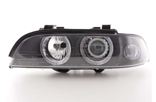 FK LED DRL Angel Eye XENON headlights BMW 5-series E39 95-00 black M5 RHD & LHD