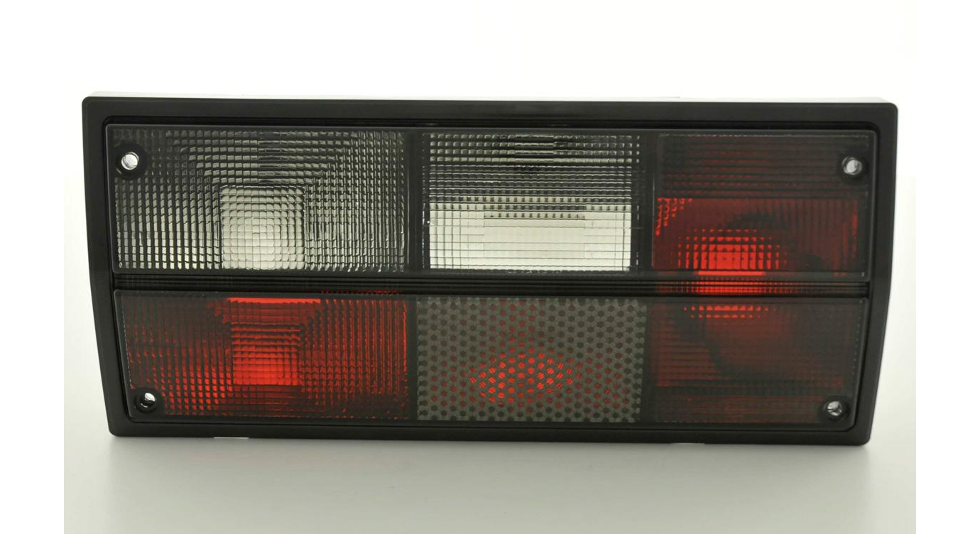 FK Pair VW T2 Transporter Camper 79-90 black LED Light Bar Rear Lights Red Clear