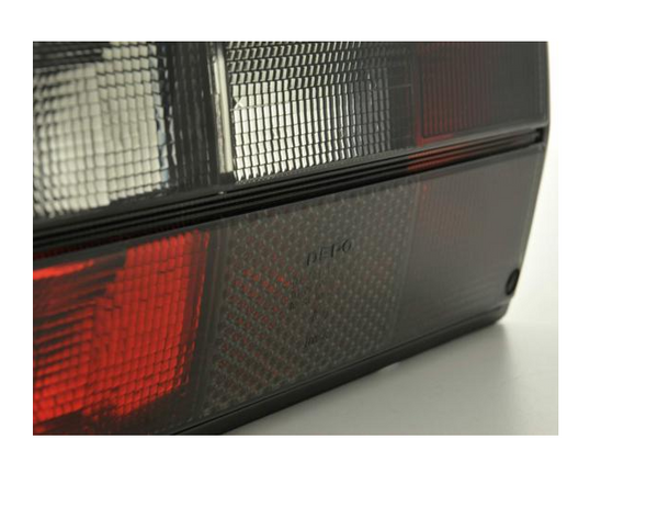 FK Pair VW T2 Transporter Camper 79-90 black LED Light Bar Rear Lights Red Clear