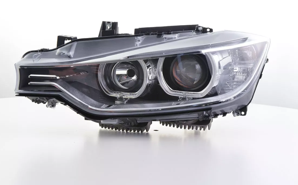 FK Pair LED DRL Halo Projector headlights BMW 3 series F30 / F31 11-15 black LHD