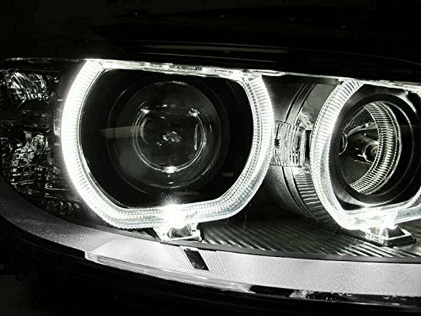 FK Paar LED DRL Halo Projektorscheinwerfer BMW 3er F30 / F31 11-15 schwarz LHD