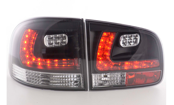 FK Pair LED DRL Rear Lights Lightbar VW Touareg 1 MK1 7L 03-09 black smoke LHD