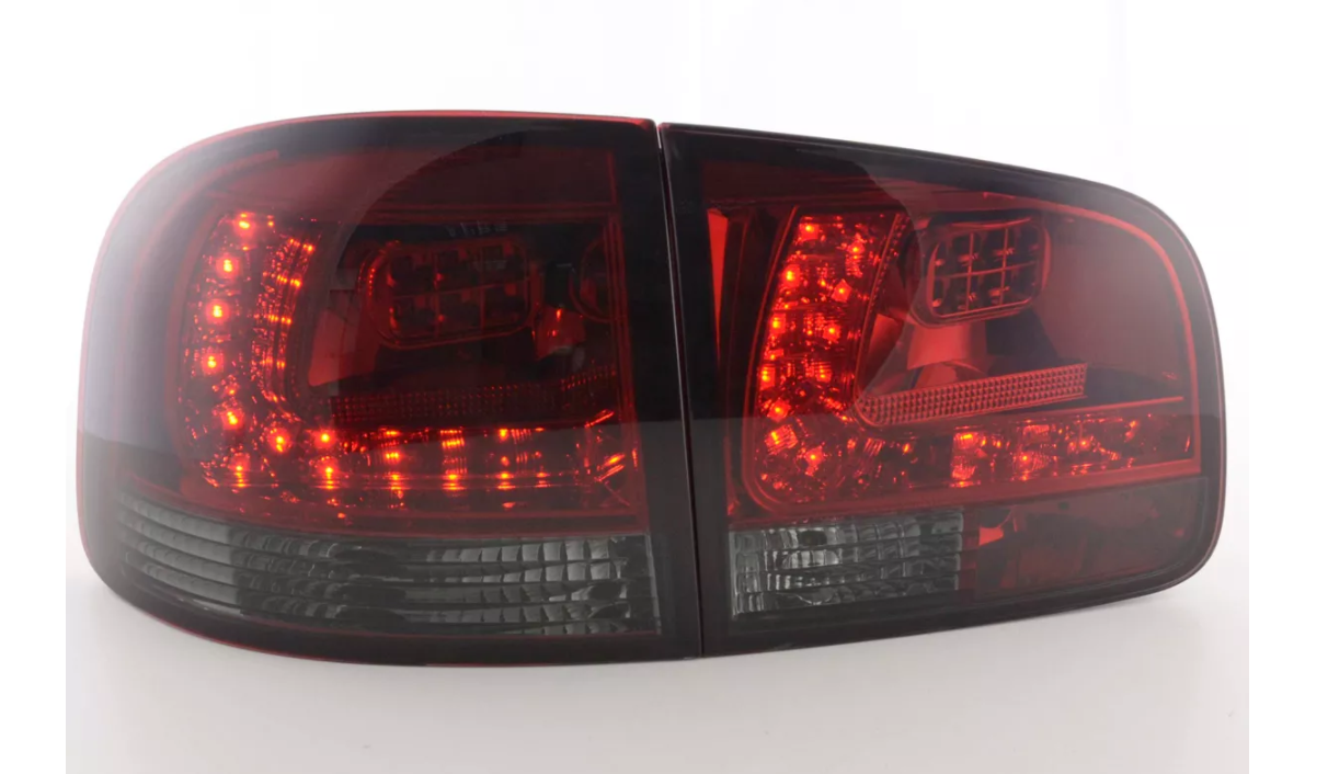 FK Pair LED Rear Lights Lightbar VW Touareg 1 MK1 7L 03-09 LHD Black Smoked