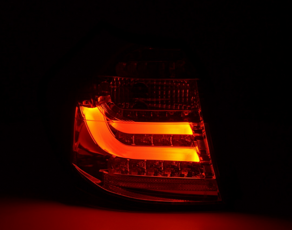 FK Set BMW E81 E87 FACELIFT 1 SERIES 07-11 SMOKED RED LED LIGHTBAR REAR LIGHTS