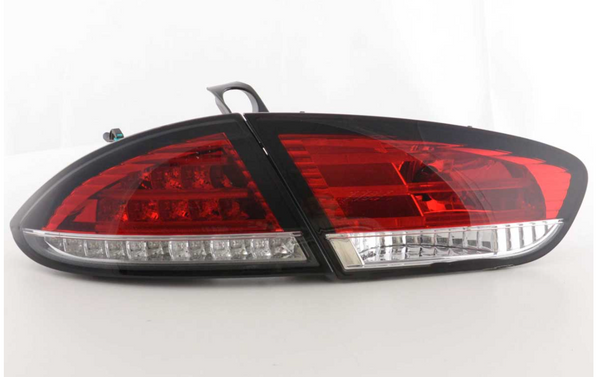 FK Pair LED Rear Lights Lightbar Seat Leon 2 MK2 1P 09-12 red & clear LHD