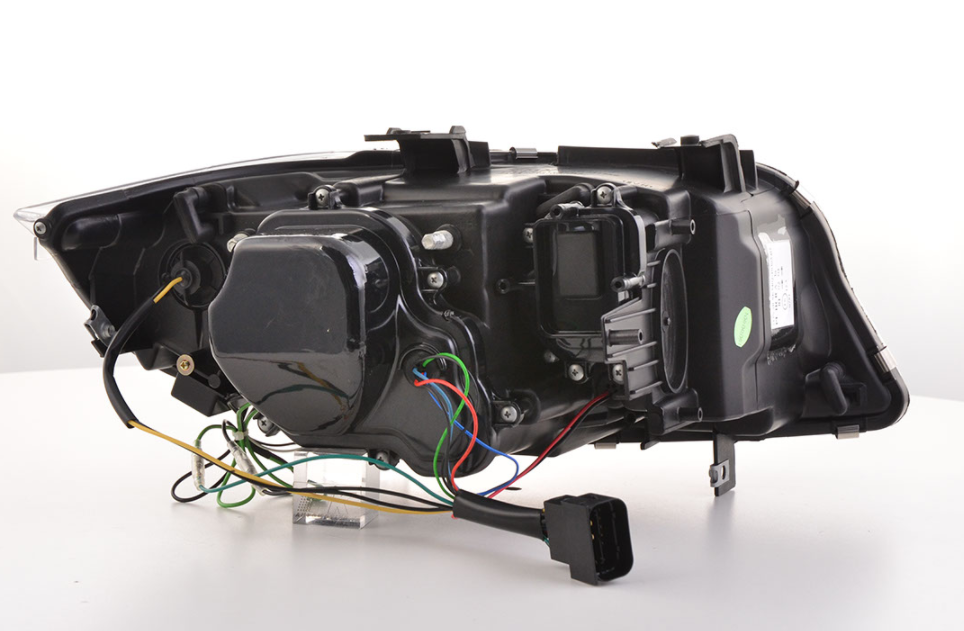 FK Paar LED DRL Projektor-Augenscheinwerfer BMW 3er E90 E91 05–08 Schwarz LHD