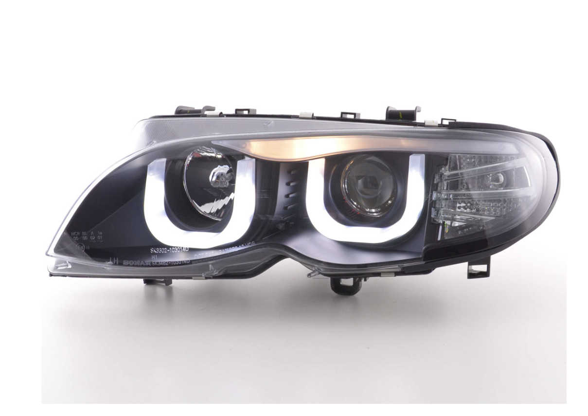 FK Pair LED DRL Projector headlights BMW 3-Series E46 Saloon Touring 02-04 LHD