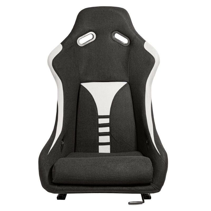 AUTOSTYLE x1 Univ Single Sports Bucket Seat Black Ltd Fabric Edition Fixed back