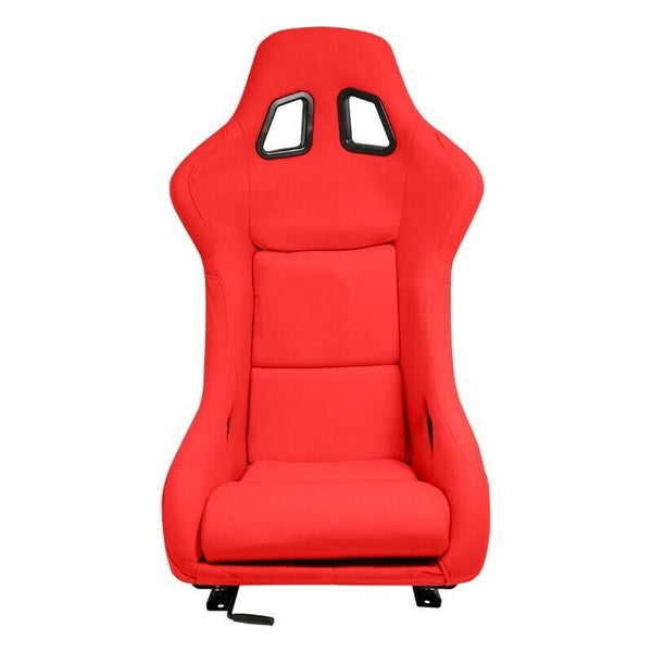 AUTOSTYLE x1 Univ Single Sports Bucket Seat RED Fabric Edition Fixed back