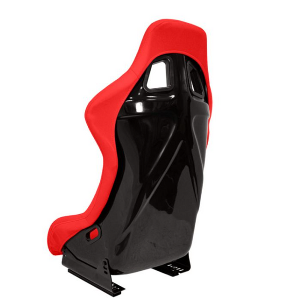 AUTOSTYLE x1 Univ Single Sports Bucket Seat RED Fabric Edition Fixed back