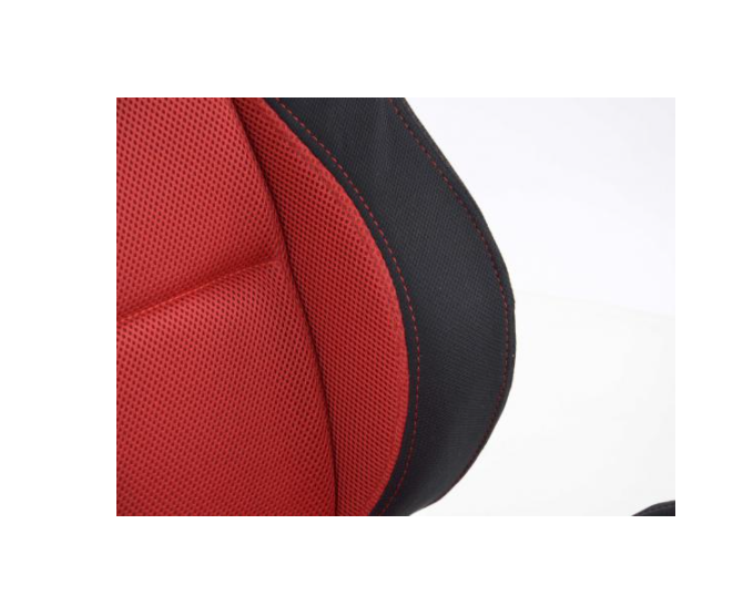 FK Pair Universal Recline / Fold Bucket Sports Seats - RED & Black Motorsport