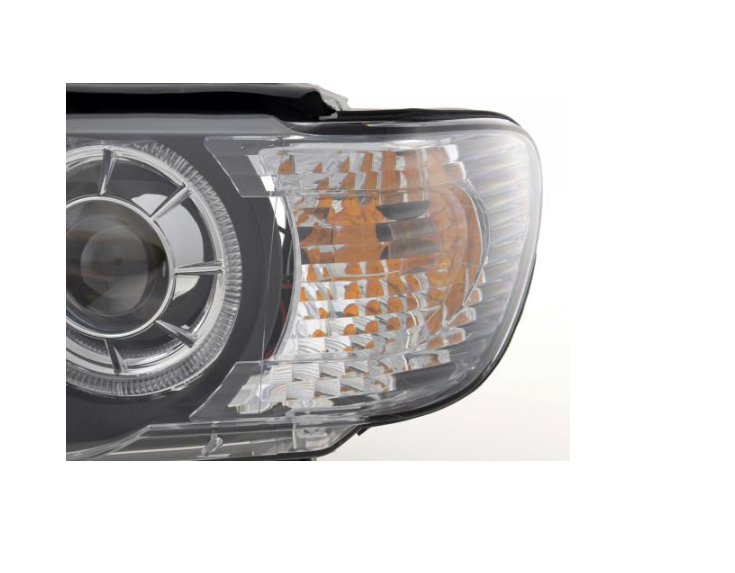 FK Paar LED DRL Projektor Angel Eye Scheinwerfer BMW X5 E53 00-03 SCHWARZ RHD &amp; LHD