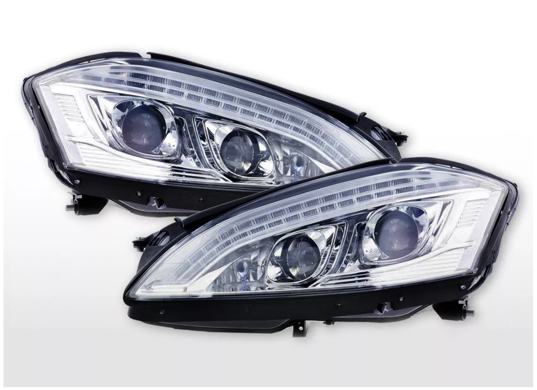 FK Paar LED DRL Projektor-Augenscheinwerfer Mercedes-Benz S-Klasse 221 W221 05–09