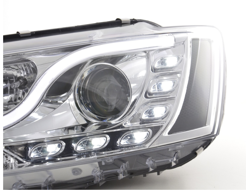 FK LED DRL Angel Eye Lightbar Projektorscheinwerfer VW Jetta MK6 6 11+ schwarz LHD