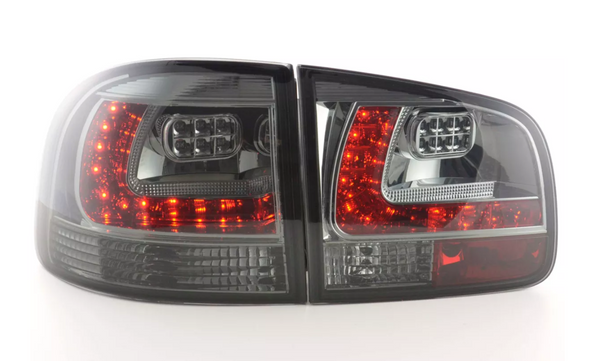 FK Pair LED DRL Rear Lights Lightbar VW Touareg 1 MK1 7L 03-09 LHD Black SmokedVehicle Parts &amp; Accessories, Car Parts, External Lights &amp; Indicators!