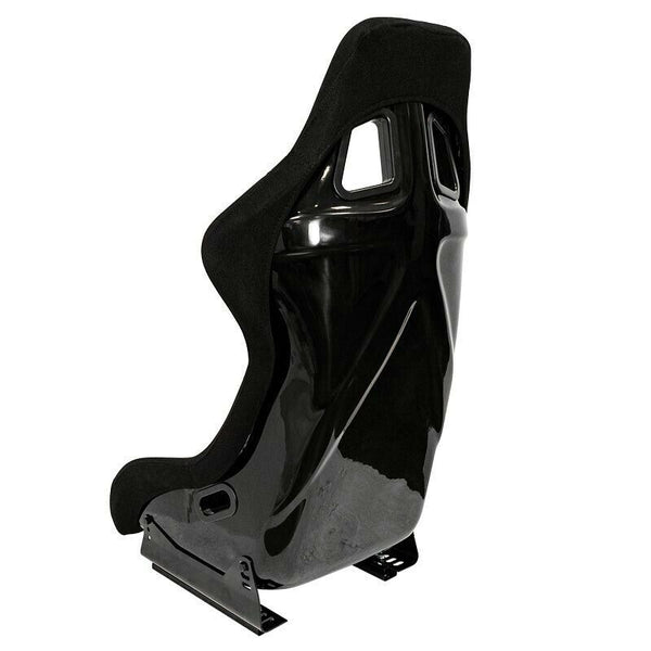 AUTOSTYLE x1 Univ Single Sports Bucket Seat Schwarz Feste Rückenlehnenschienen SS 77Z