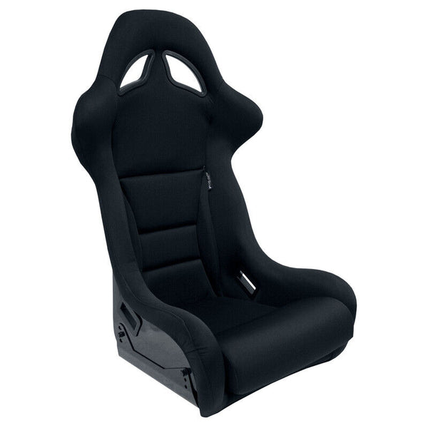 AUTOSTYLE x1 Univ Single Sports Bucket Seat Black fibreglass back-rest runners