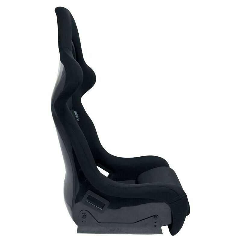 AUTOSTYLE x1 Univ Single Sports Bucket Seat Black fibreglass back-rest runners