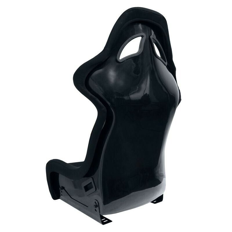 AUTOSTYLE x1 Univ Single Sports Bucket Seat Black fibreglass back-rest runners