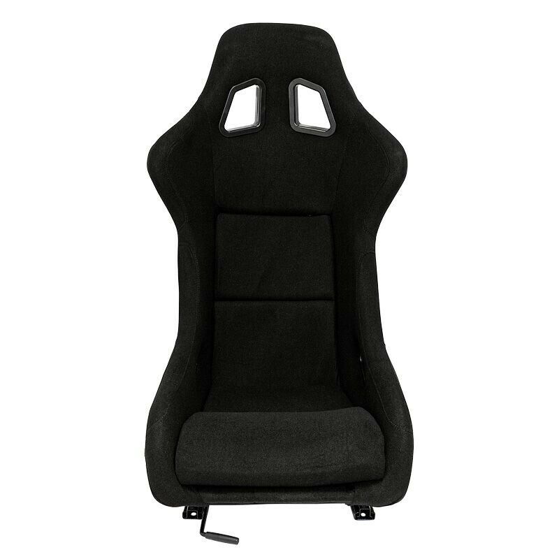 AUTOSTYLE x1 Univ Single Sports Bucket Seat Schwarz Feste Rückenlehnenschienen SS 77Z