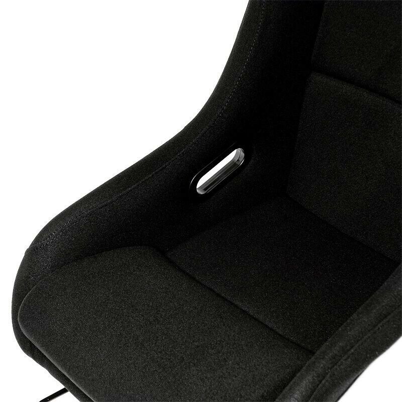 AUTOSTYLE x1 Univ Single Sports Bucket Seat Black Fixed backrest runners SS 77Z