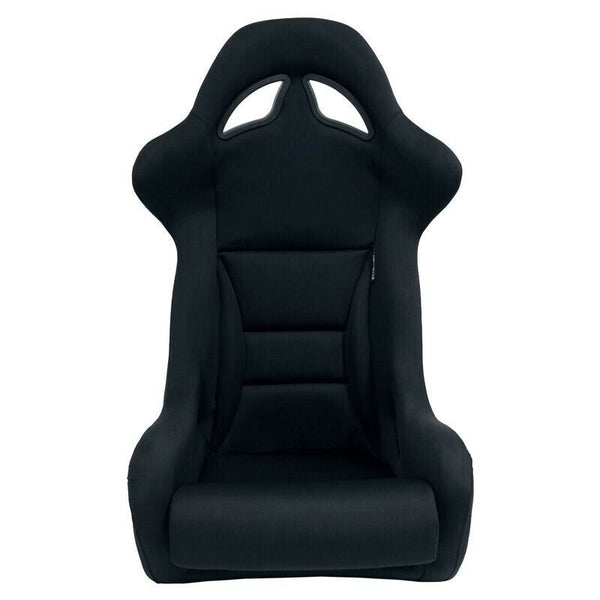 AUTOSTYLE x1 Univ Single Sports Bucket Seat Black fibreglass back-rest runners