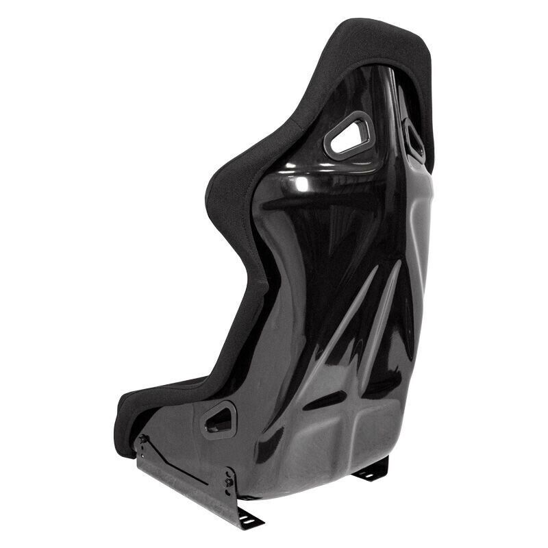 AUTOSTYLE x1 Univ Single Sports Bucket Seat Black fibreglass back-rest runners