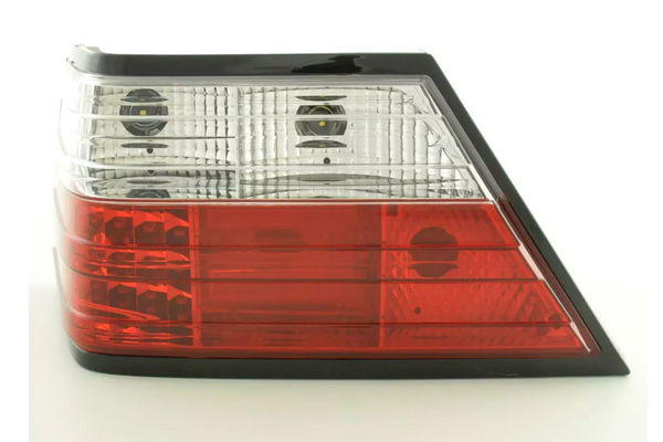 FK Paar Set LED Rückleuchten Mercedes E-Klasse W124 85-96 klar / rot LHD