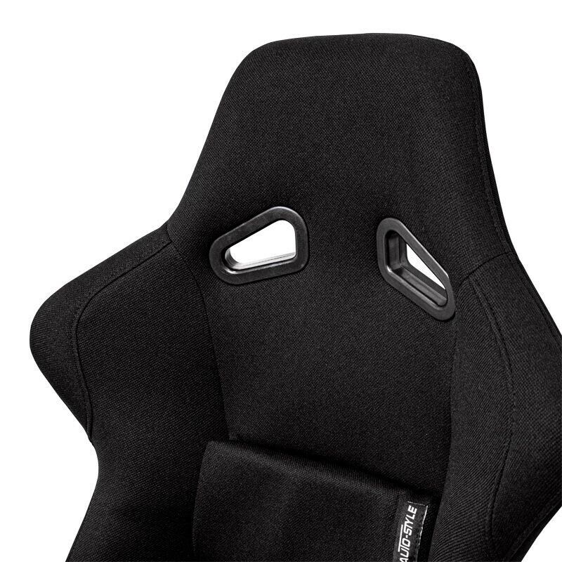 AUTOSTYLE x1 Univ Single Sports Bucket Seat Black fibreglass back-rest runners