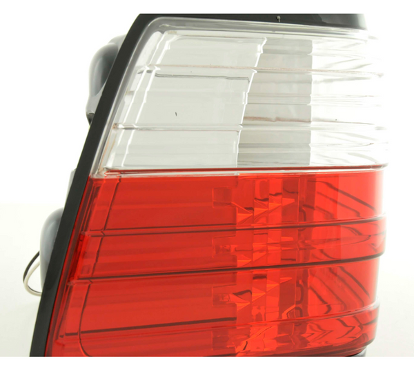 FK Paar Set LED Rückleuchten Mercedes E-Klasse W124 85-96 klar / rot LHD