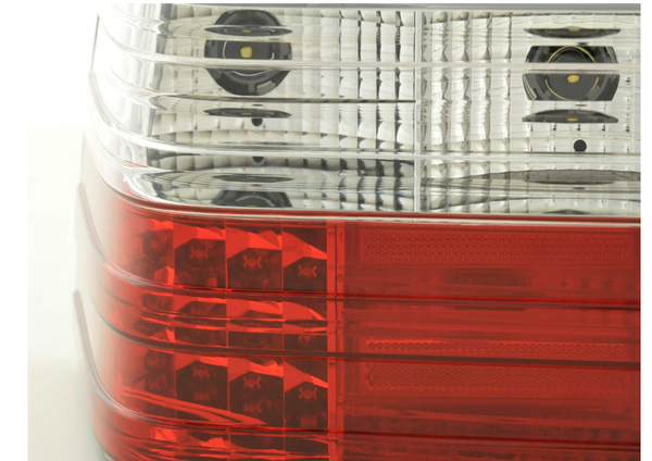 FK Paar Set LED Rückleuchten Mercedes E-Klasse W124 85-96 klar / rot LHD