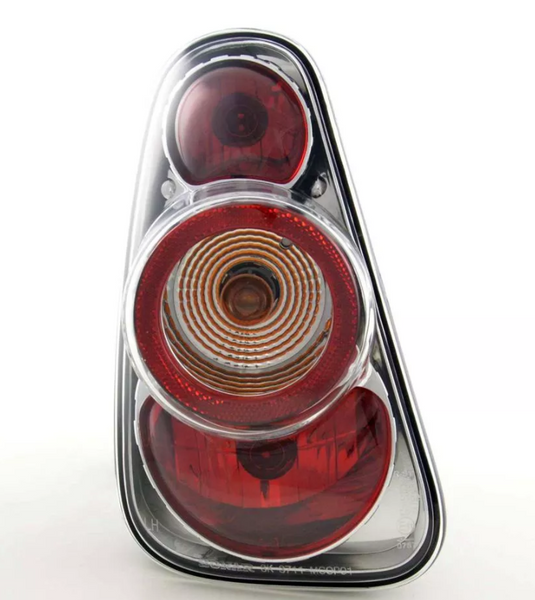 FK Pair REAR LIGHTS BMW Mini One Cooper 01-04 R50 R52 R53 chrome inc harness