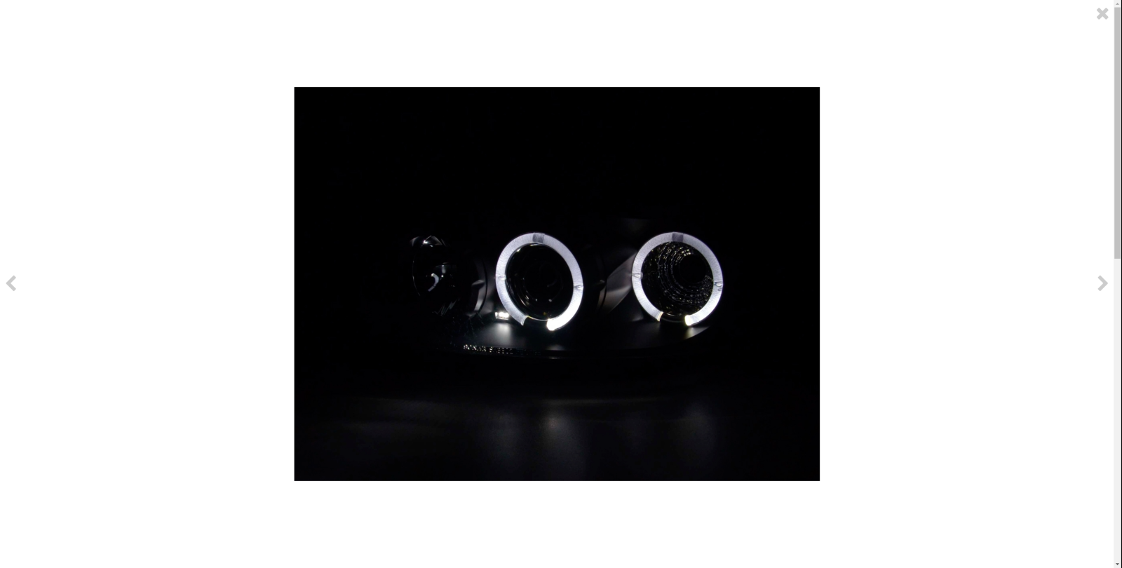 FK LED DRL Angel Eye Projector Headlight Ford Escort 6 MK6 95-04 black LHD