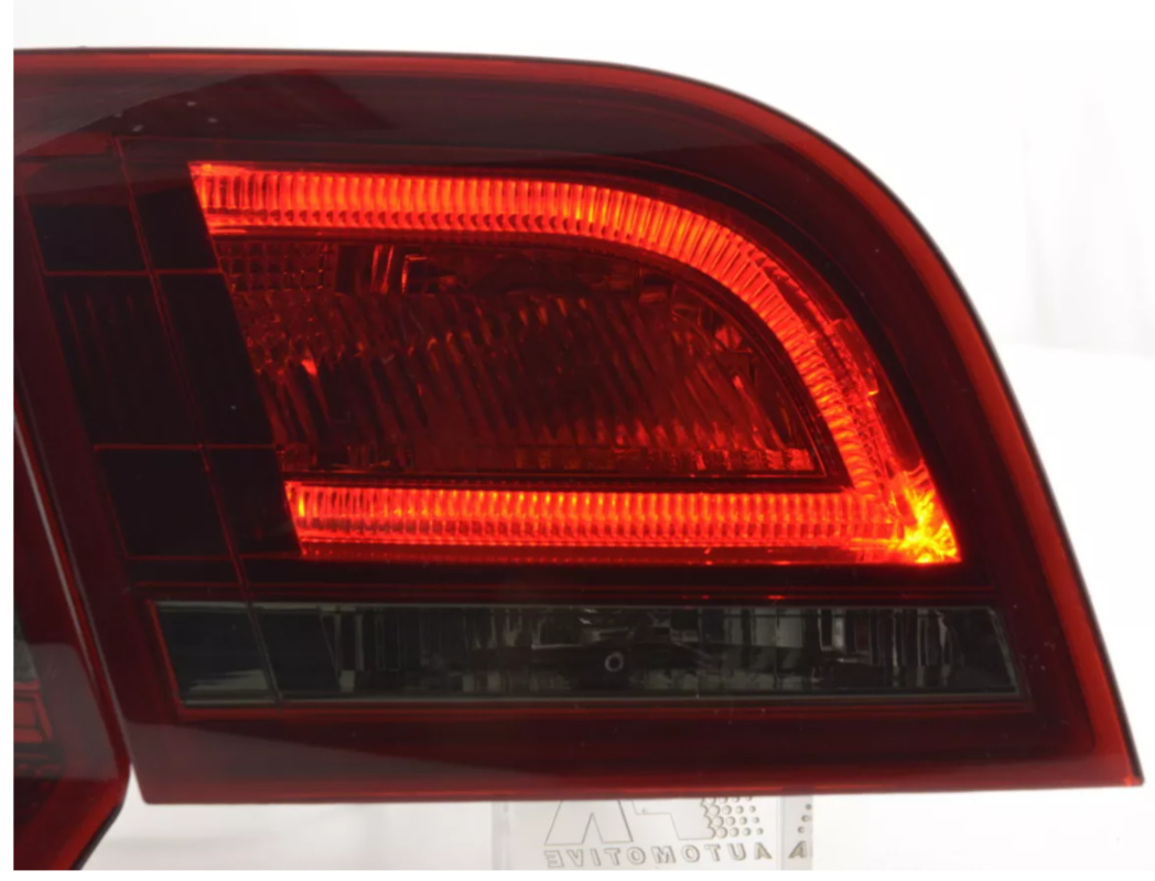 FK Paar hintere LED-Lichtleiste DRL-Leuchten Audi A3 Sportback 8PA 04–08 rot schwarz S3